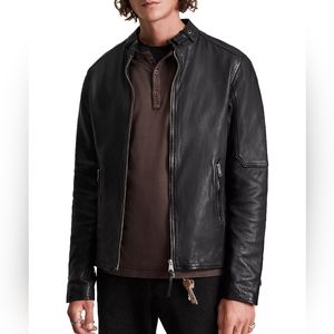 All Saints Black Leather Jacket